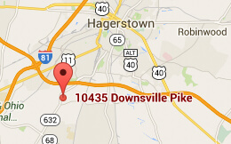 Google map of 10435 Downsville Pike