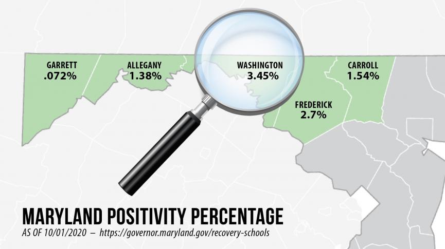 Positivity rate map