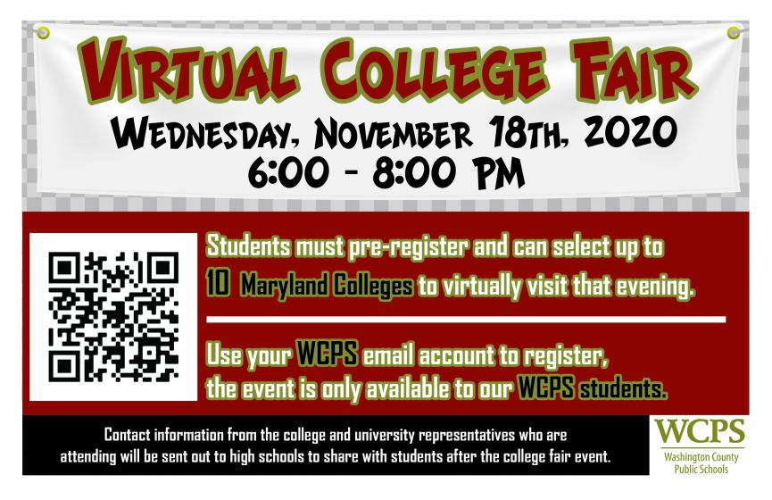 Virtual College Fair - November 18th 6-8PM 
